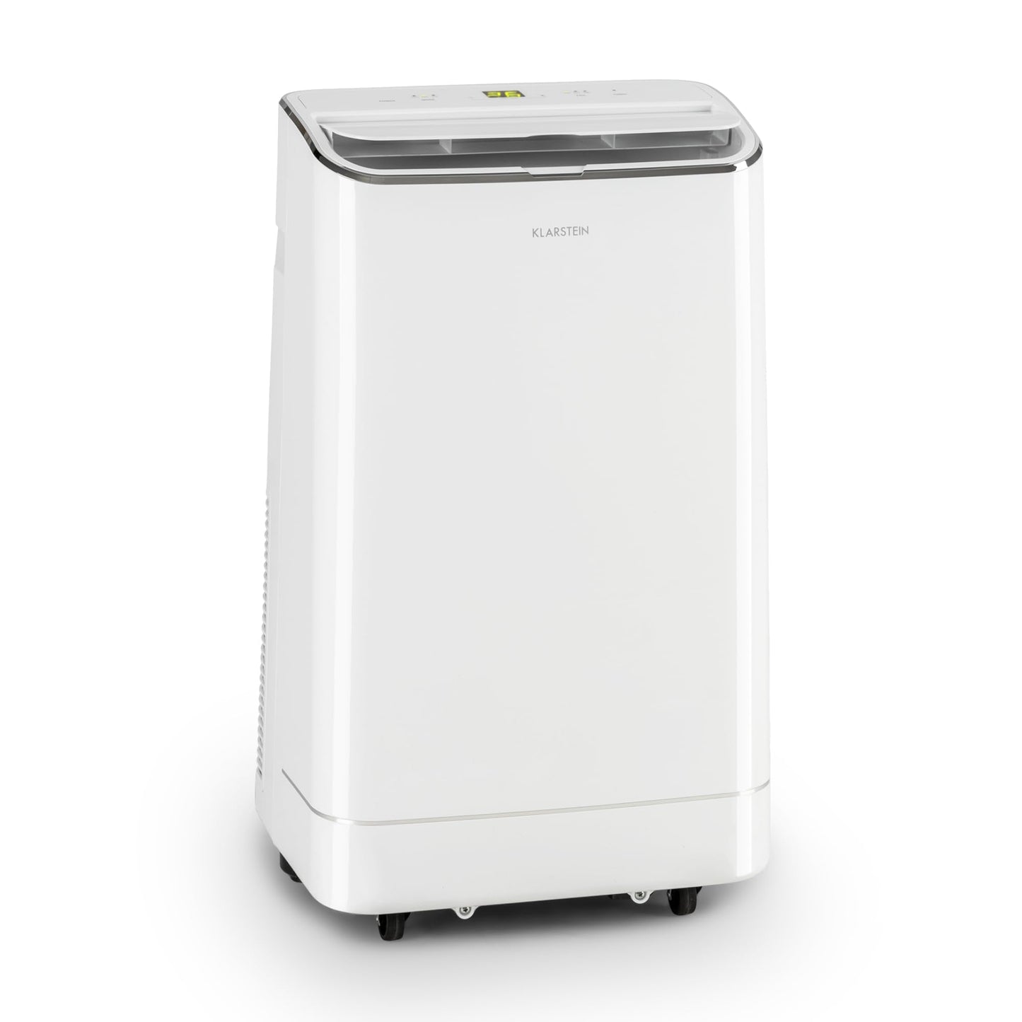 Klarstein Aire Acondicionado 3 em 1, Climatizador de Ar 1200BTU Evaporativo de Ar, Silencioso, Pinguino Modo Noturno com Humidificador e Ventilador, Aparelho com Refrigerador de Ar para Casa